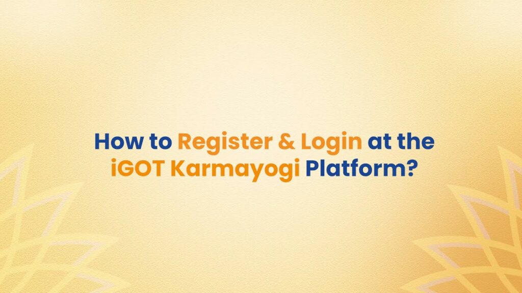 igot karmayogi registration